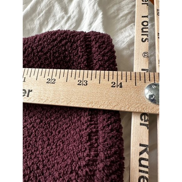 TS X-Large Bordeaux Fleece Pullover Jacket 100% Polyester Shell With Pockets - Picture 10 of 10